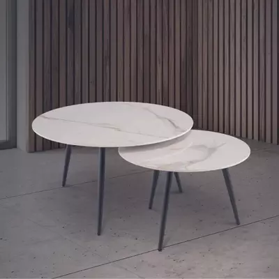 Moon Coffee Tables - Kass Gold